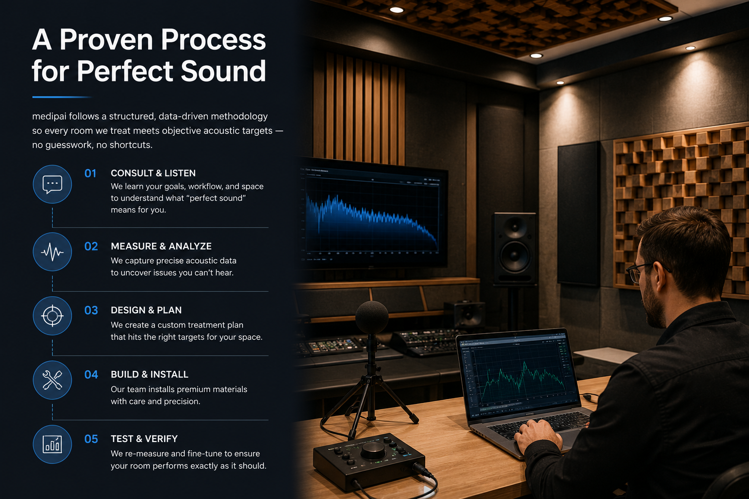 Acoustic panel installation process