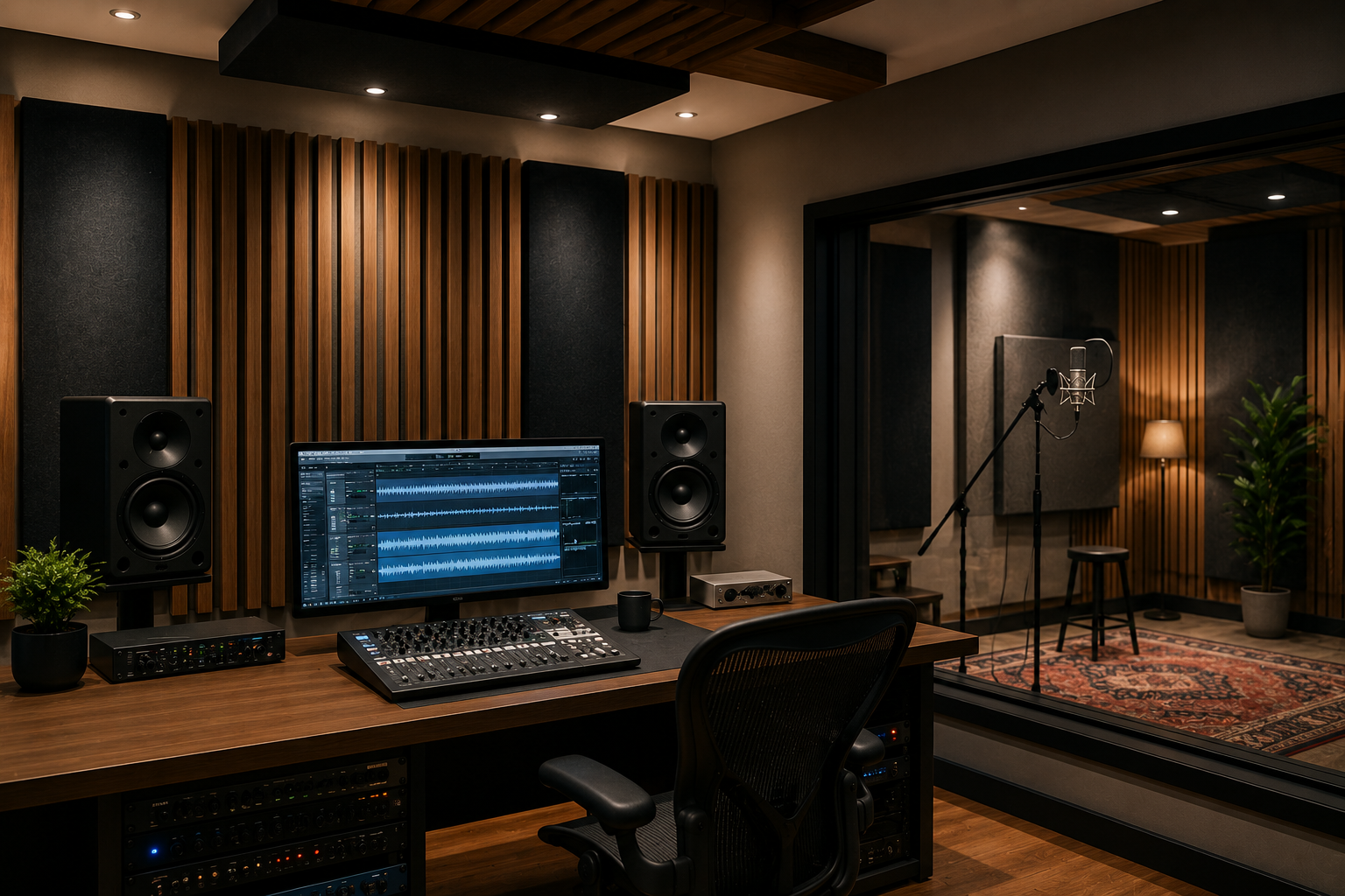 Acoustic foam treatment